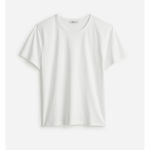 Madewell  Cotton Perfect Crewneck Tee Shirt Eyelet White Basics Womens Small NWT Photo 3