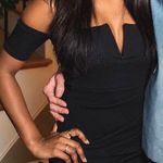 Pretty Little Thing Black Off The Shoulder Bodycon Photo 0