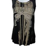 Libertalia Black Wash Tank Trailblazers Rhinestone Cowgirl Country Rodeo L Size L Photo 3