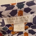 Finn & Grace Wide Sleeve Geometric Print Blouse Photo 3