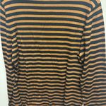 Black and Gold Striped Long Sleeve Top Size L Photo 4