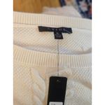 Cyrus ‎ Cream Cable Knit Sweater Womens XL Long Sleeve Pullover Top Photo 3