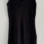 French Connection Dress Womens 4 Black Bandage Midi Y2K Party Event Romantic Photo 0