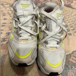 Nike  Air Sneakers in White and Neon Yellow Photo 0