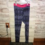 Nike pro leggings pink and purple leggings size large Photo 2