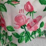 NWT Hill House Home Puff Sleeve Floral Bow Crop Top in White/Pink White Size M Photo 6