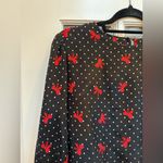 Vintage Miss Oops of Cali Red Bow Polka Dot Pinup Retro Rockabilly Dress Size M Black Size M Photo 1