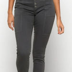 Pistola High Rise Button Front Cargo Pant Grey Size 26 NWT STITCH FIX Photo 0