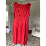Anne Klein NWT  Sheath Dress Red Jeweled Neckline Fitted Summer Event Office Chic Photo 2
