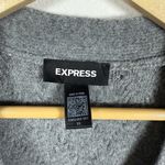 EXPRESS  Embellished V-Neck Balloon Sleeve Cardigan in Grey Size XS Photo 9