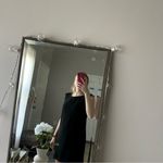 Women’s Mini black chiffon dress​ with ruffles sleeves size small Photo 3