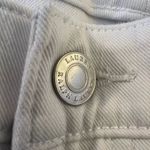 Ralph Lauren Lauren White Crop Jeans Pants Cropped Straight NWT Size 16W FLAW Photo 5