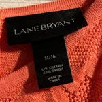 Lane Bryant  Women's Tunic Knit Sweater Coral/Pink‎ Full Back Zip Size 14/16 Photo 3