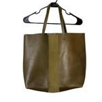 Madewell Suede Stripe Transport Leather Tote Photo 1