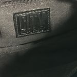 DKNY City Chic Black Minimalist Black Handbag with White Contrast Trim Purse Photo 6