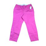 A New Day ‎ Size 17 R Pink Capri Pants Side Zip Skinny Ankle High Rise Fitted Hip Photo 3