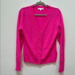 Love Shack Fancy Prescott Wool & Cashmere-Blend Cardigan Pink Size Large Photo 2