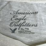 American Eagle Outfitters beaded peace sign good morning short sleeve shirt Photo 2