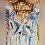 NWOT Thirty Thirty LA | Blue Babydoll Floral Open Back Dress, Size S Photo 5