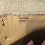 Michael Kors sz6.5 lace up brown leather boots w/removable faux fur tops EUC Photo 2