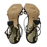 Coach  Women’s Kelsey Snake‑Embossed Leather Sandals - Size 8.5 Photo 8
