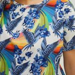 Farm Rio  x Anthropologie Aves Motif Island Inspired Cotton Graphic Tee XS Photo 4