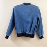 American Apparel Bomber Zip-Up Jean Jacket Photo 3