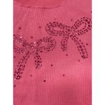 Nanette Lepore NWT Pink Beaded Bow Sweater S Photo 1