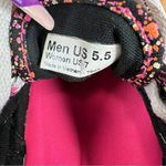 Vans Authentic Neon Paint Splatter Lace Up Sneakers Black Pink 5.5 Men 7 Women Photo 8