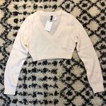 Divided Creme long sleeve crop top Photo 0