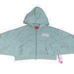 Budweiser NWT  sage green cropped zip up hoodie Photo 0