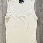 White Fox Boutique White Fox Cream Ribbed Tank Top Photo 0