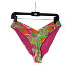 Bingo Surf Tropidelic Bikini Set Flower Power Pink Orange Green Swimsuit XL Photo 3