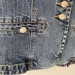 Western Ethics Vintage Denim Faux Suede Stretch Denim Shirt Jacket size small Blue Photo 6