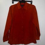 Goodclothes Women’s Faux Suede Burnt Orange Button Photo 0