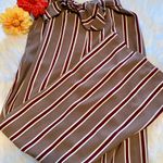 Stripped Palazzos Pants Brown Photo 0