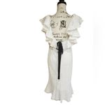 SALONI White Ella Eyelet Cotton Dress White Size 4 Photo 7