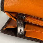 Puntotres Brown Leather Wallet Bifold Snap Closure Contrast Stitching 6.5"x4" Brown Photo 9