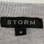 Storm Grey Snake Print Top Size 6 Gray Photo 3