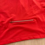 Lou & grey  Form Activewear Top XS Xtra Small Red Zipper Pocket Short Sleeve Photo 2