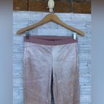 2 Love Tony Cohen Real Leather rose gold pull up pants size 4 Pink Photo 1