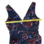 Eliza J Sequin Floral Maxi Gown V-Neck Nlack Women’s 10 belt/sash not included Photo 4