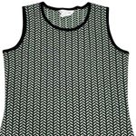 Misook Exclusively Green Printed Stretch Acrylic Sleeveless Bodycon Dress XS Photo 4