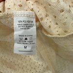 Hayden NWT size Medium wild & wonderful top white crochet blouse semi sheer Photo 6