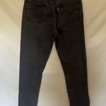 Levi's 501 Bling Womens Jeans Sz 26x26 Black Wash Crystals Silver Stud Custom Photo 7