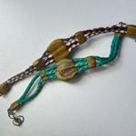 Purple and blue glass woven bracelets set Multiple Photo 4