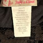 julie's closet Julie’s Closet Top Sequins Zigzag Pattern Tunic - Black Gray Size Large Photo 1