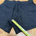 AYR  Black Linen Pull-On‎ Shorts Size Small Photo 5