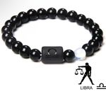 NEW Libra bracelet constellation stretch bracelet, zodiac sign bracelet, prosperity & power Black Photo 1