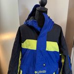 Columbia Vintage  Jacket Coat Anorak Pullover Radial Sleeve Neon Colorblock‎ Ski Photo 1